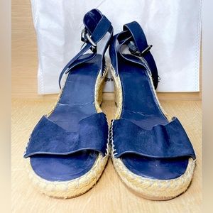 Vince Camuto Navy Wedges